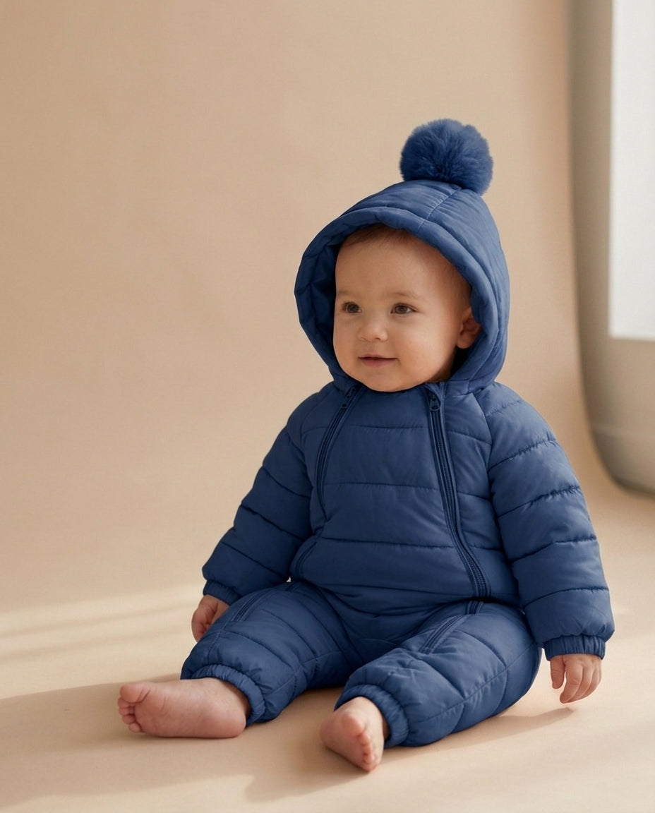 Puffling Baby Snowsuit — Marine